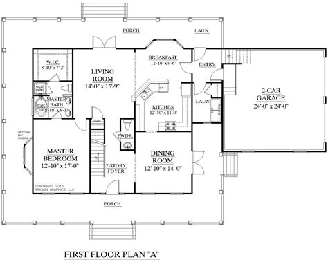 Home Plans With Master Bedroom On First Floor | Cape cod house plans