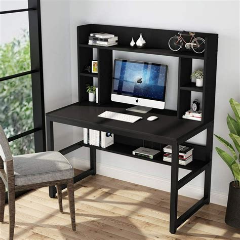 Tribesigns Computer Desk With Hutch Modern Writing Desk With Storage