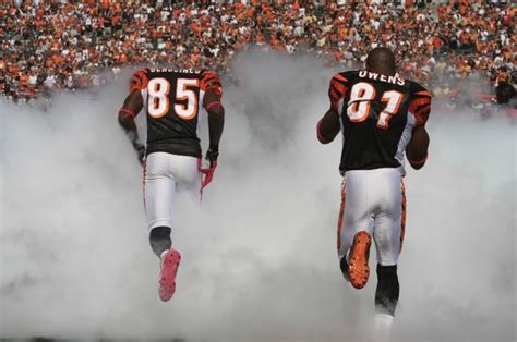 Cincinnati Bengals Chad Ochocinco And Terrell Owens Take The Field