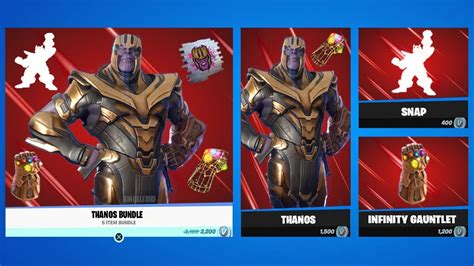 Thanos Bundle New Item Shop And How To Win Thanos Skin For Free In
