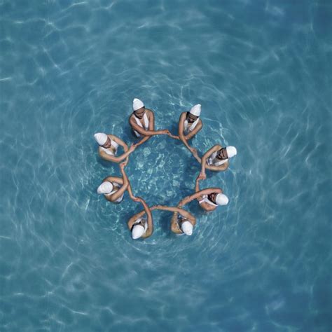 Synchronized Swimming Aerial Photography By Brad Walls