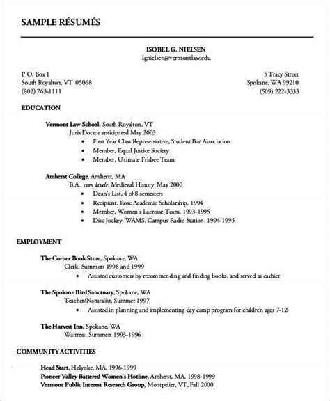 Resume templates can make this step easier. 14+ First Resume Templates - PDF, DOC | Free & Premium ...