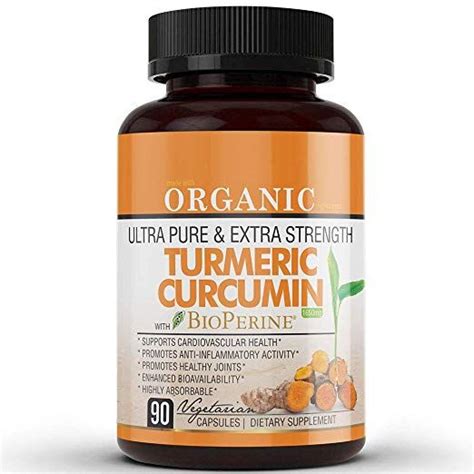 Amazon Com Organic Ultra Pure And Extra Strength 1650 Mg Turmeric