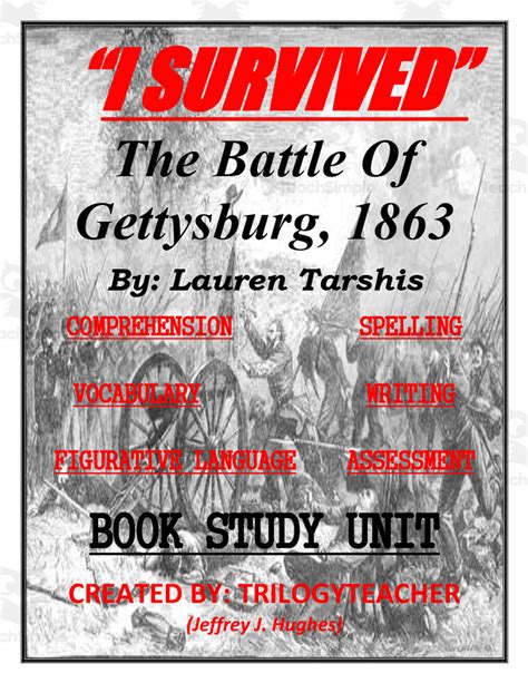 I Survived The Battle Of Gettysburg 1863 Book Study Unit By Teach Simple