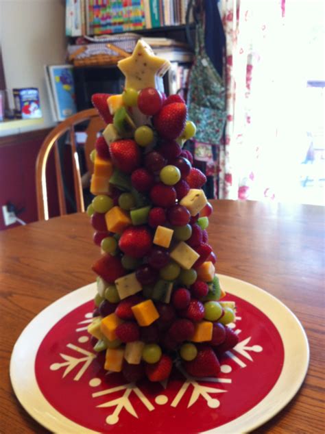 See more ideas about fruit, fruit platter, fruit displays. Fruit and Cheese Tree - A perfect Christmas centerpiece ...