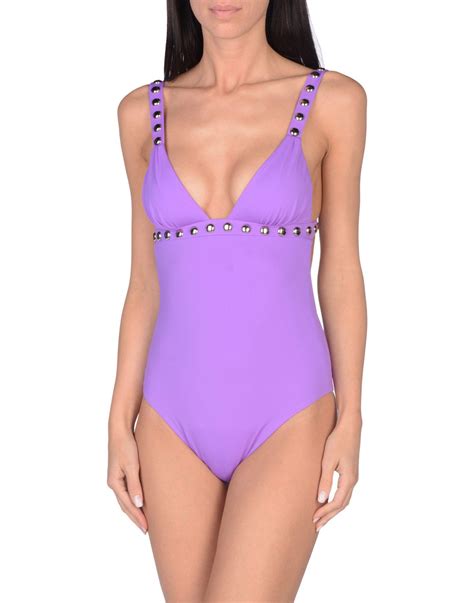 dsquared2 one piece swimsuits in light purple modesens