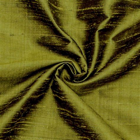 Olive Green 100 Pure Silk Fabric By The Yard 41 Inch Pure Silk