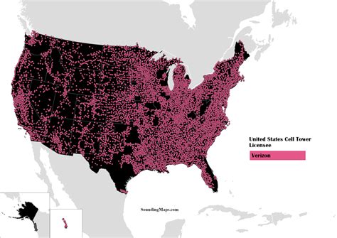 big mobile cell tower map of the us sounding maps