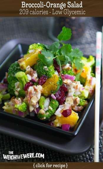 Low Glycemic Recipe Broccoli Orange Salad 209 Calories The Weigh We