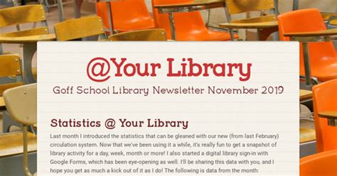 Your Library Smore Newsletters For Education