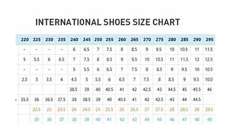 Fila Size Chart Womens - Greenbushfarm.com