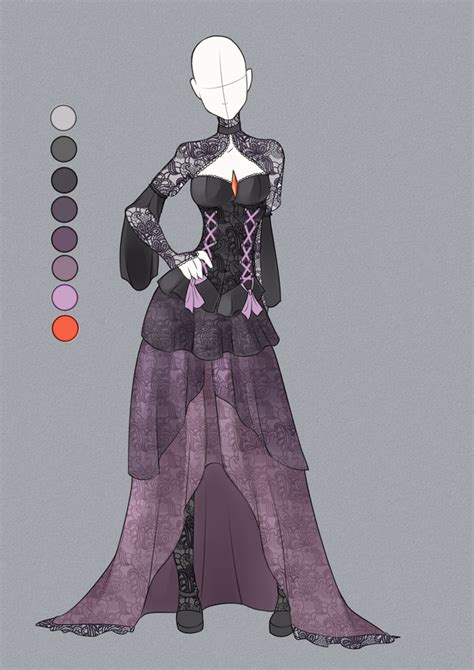 Dark Queen Outfit ~ Anime Ropa Bocetos De Ropa Y Diseños De Ropa Dibujos