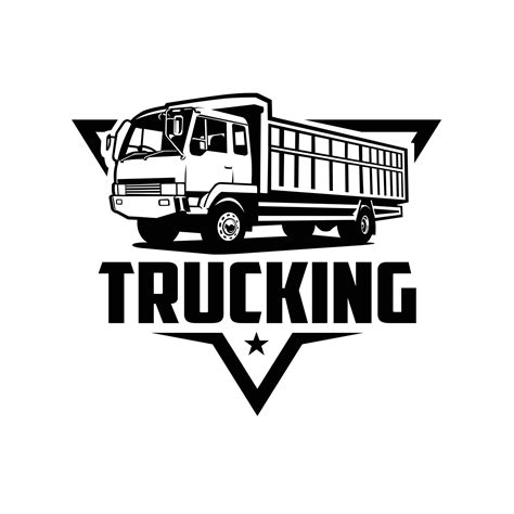 Trucking Company Logo Emblem Template Vector Best For Trucking And