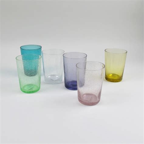 Coloured Recycled Glass Tumblers Black Bough Ludlow