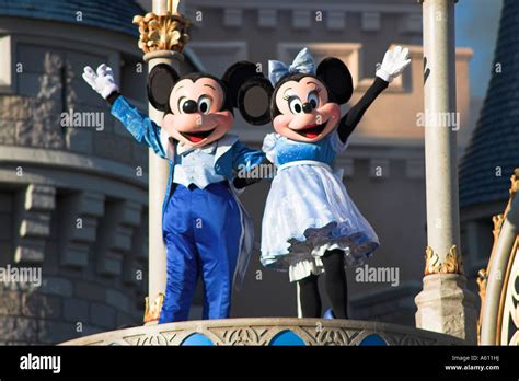 Mickey And Minnie Mouse On Stage Magic Kingdom Orlando Florida Usa