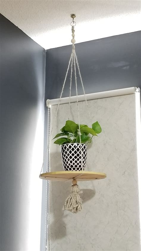 Diy Hanging Plant Shelf My Blessed Nest