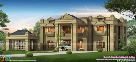 6 Bedroom Colonial Model Luxury Home Design Kerala Home Design And