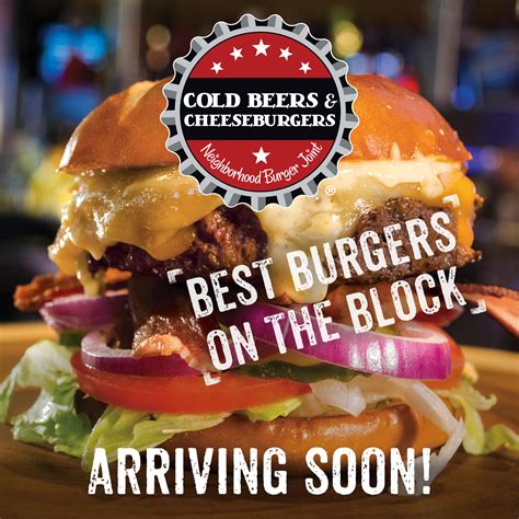 Cold Beers Cheeseburgers Sports Bar Concept Square One