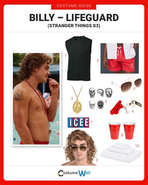 Dress Like Billy Lifeguard Season 3 Stranger Things Costume Stranger Things Outfit