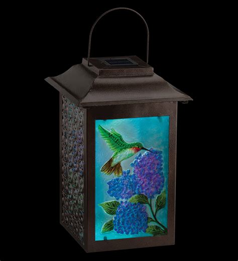Solar Garden Hummingbird Hanging Lantern Teton Timberline Trading