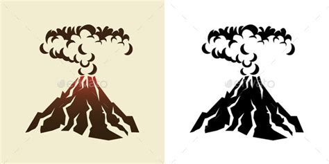 Volcano By Blacklighttrace Graphicriver