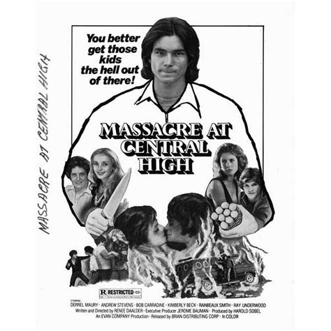 Massacre At Central High Movie Poster Style B 11 X 17 1976