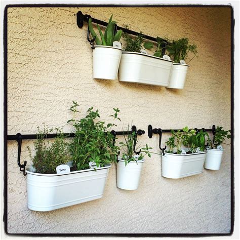 (the same width as the twin ikea bed slats.) My Patio Herb Garden. Made using the IKEA Fintorp line ...