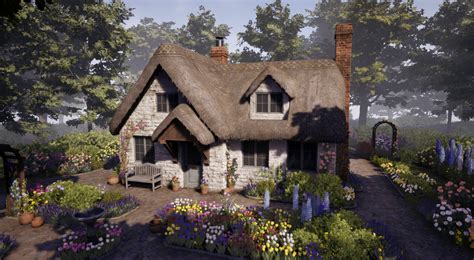 Artstation Cottage Wip 4 Decals Details And Landscaping