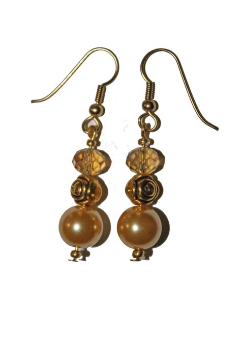 Gold Pearl Earrings Teri Mccartney Designs