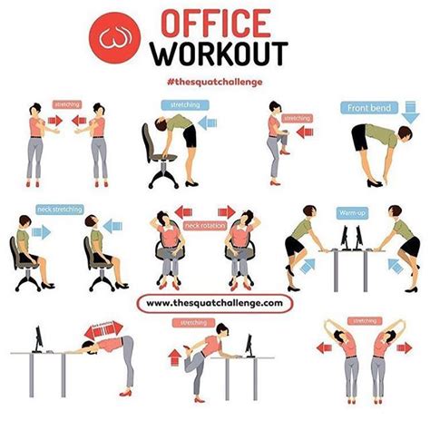 Office Workoutstretch Workout At Work Office Exercise Desk Workout