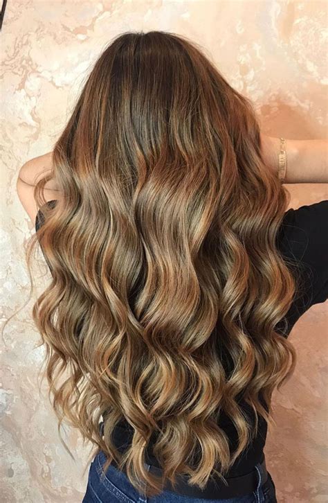 32 Beautiful Golden Brown Hair Color Ideas Balayage Golden Caramel