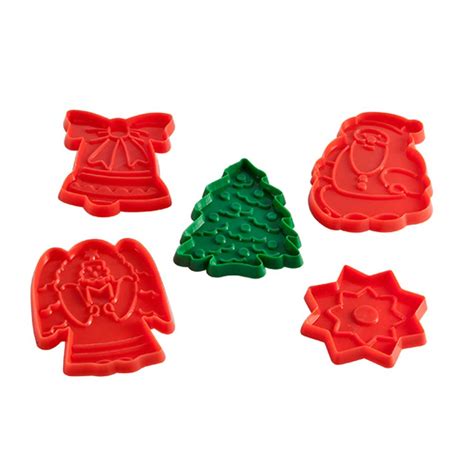 christmas cookie cutter set of 5 holiday cookie cutters