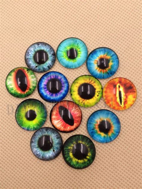Colorful Dragon Eye Glass Cabochons