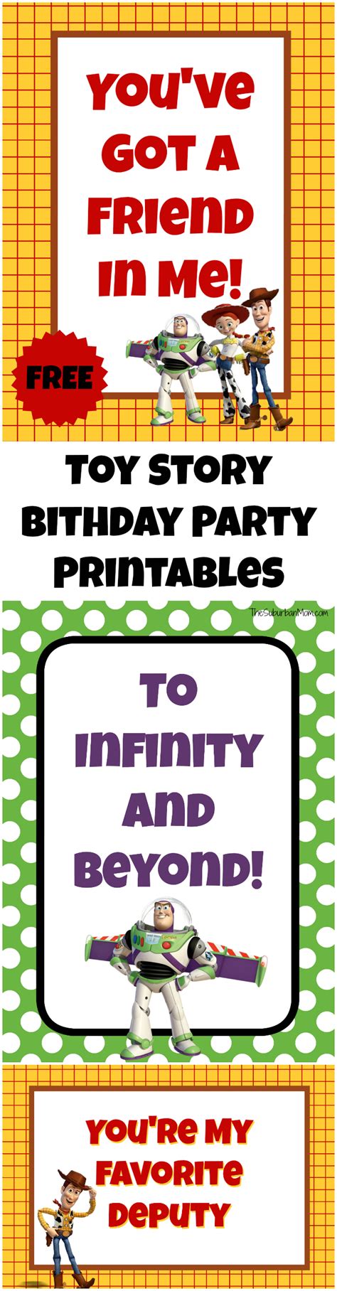 Free Toy Story Birthday Party Printables