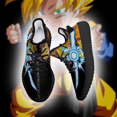 Dragon ball z is a japanese anime television series produced by toei animation. Power Skill Goten Yeezy Shoes Dragon Ball Z Anime Sneakers Fan Gift Mn04 | Rakuprints