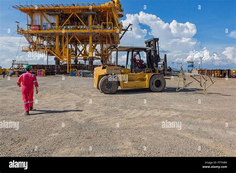 Oil Rig Construction Yard High Resolution Stock Photography And Images