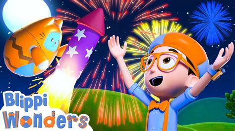 Blippi Learns About Fireworks Vehicles For Kids Educational Cartoons