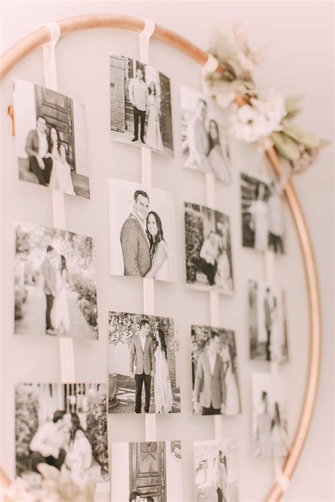 22 Creative Ways To Display Photos At Your Wedding Bridal Shower