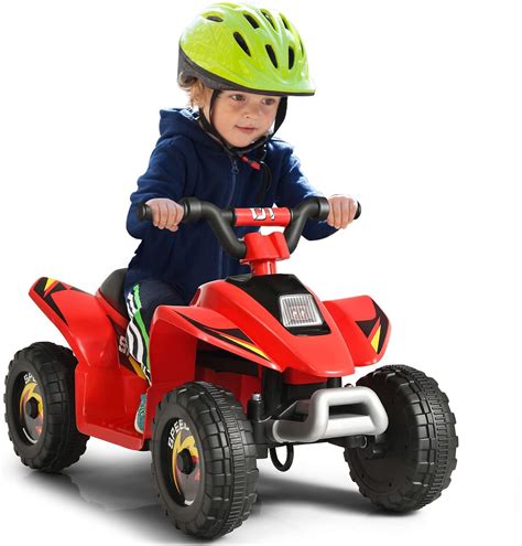 Olakids Kids Ride On Atv 6v Motorized Quad Toy Car For