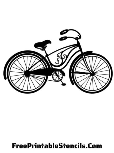 Free Printable Bicycle Stencils And Silhouettes Free Printable Stencils