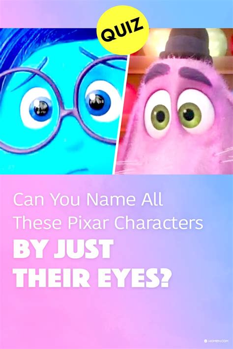Quiz Can You Name All These Pixar Characters By Just Their Eyes Disney Personality Quiz