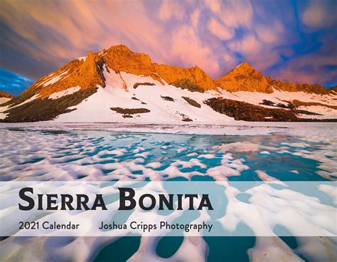 2021 Landscape Photography Calendar The Sierra Nevada