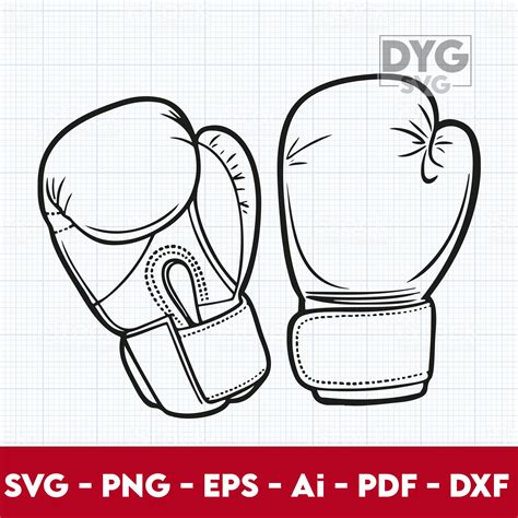 Boxing Gloves Svg Png Dxf Boxing Gloves Clipart Boxing Etsy