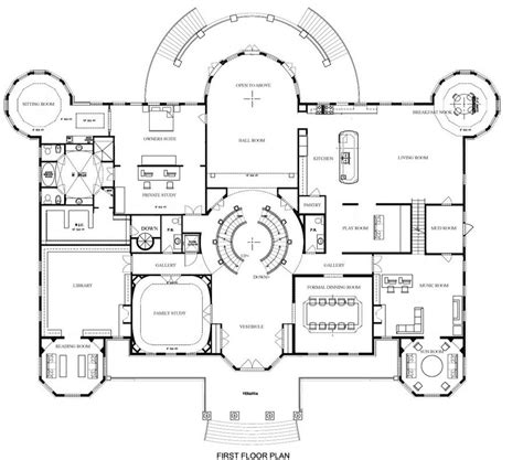 Mansion Floor Plan Luxury Floor Plans Floor Plans