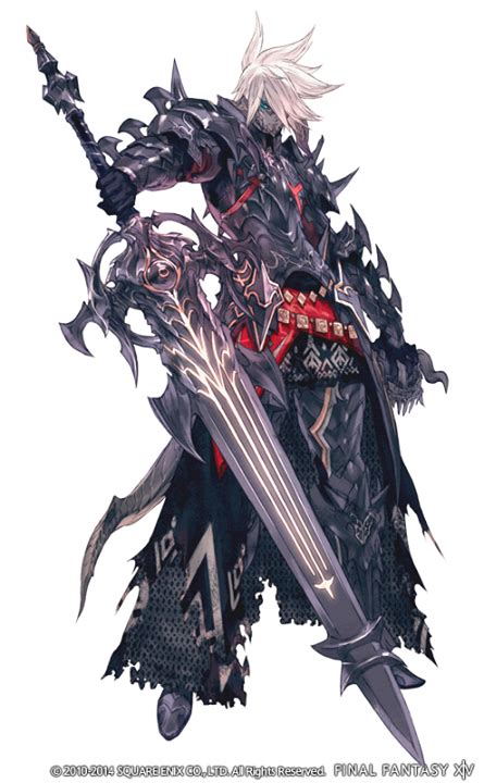 A Look At An Au Ra As A Dark Knight The New Race And Class Coming To