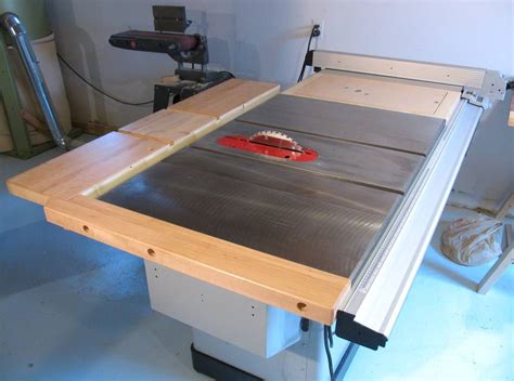 Table Saw Outfeed And Left Side Extensions