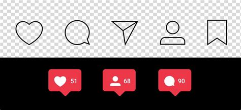 Like Comment Share Instagram Vector Art Icons And Graphics For Free Download