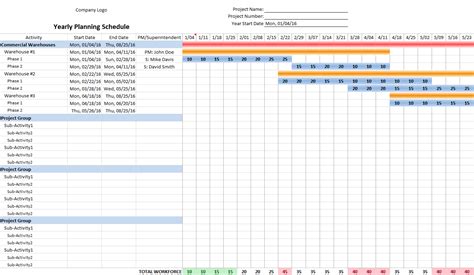 Construction Schedule Template Excel Hq Template Documents