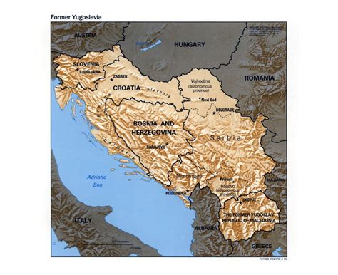 Maps Of Yugoslavia Collection Of Maps Of Former Yugoslavia Europe