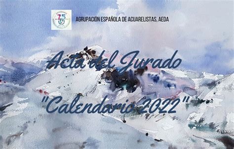 Acta Del Jurado Del Certamen Virtual Calendario 2022 De Aeda